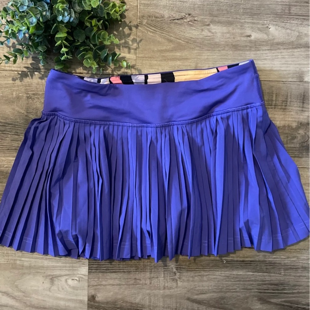 Purple lululemon pleat it skirt skort